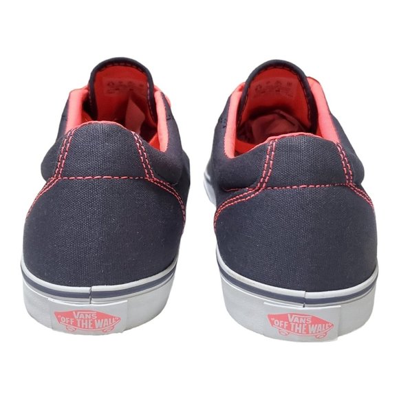 NWT Vans Off the Wall Canvas Low Top Women's Size 9.5 Gray & Pink  VN-0OYG8IT - Picture 8 of 10